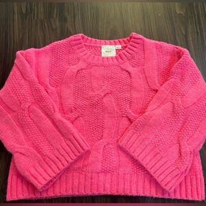 Bright pink Maeve sweater